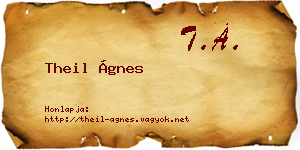 Theil Ágnes névjegykártya